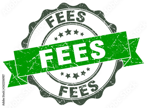 fees stamp. sign. seal