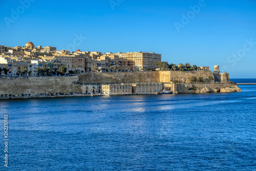 Obraz na płótnie View of Grand Harbor and Valletta, Malta w salonie