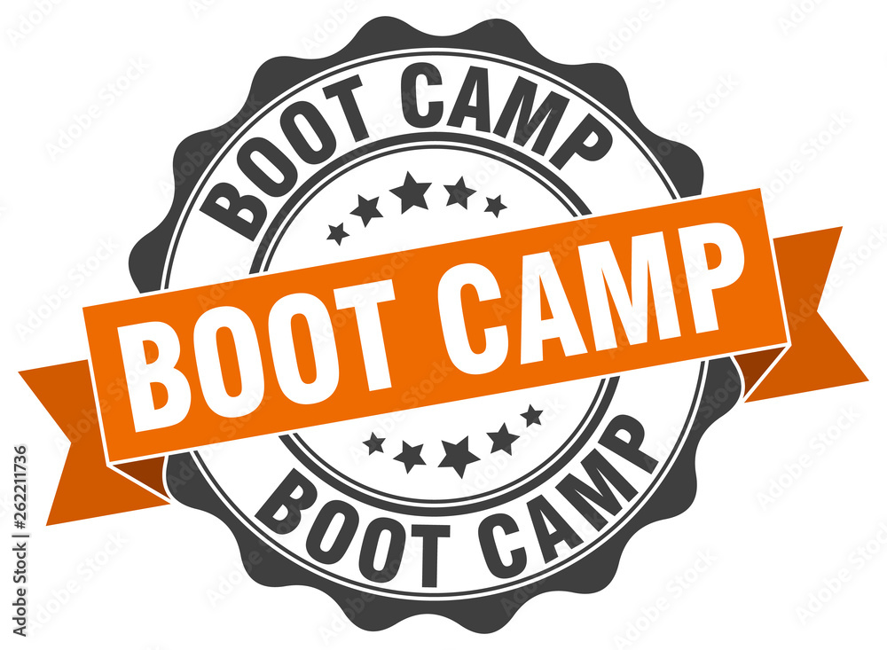 Fototapeta premium boot camp stamp. sign. seal
