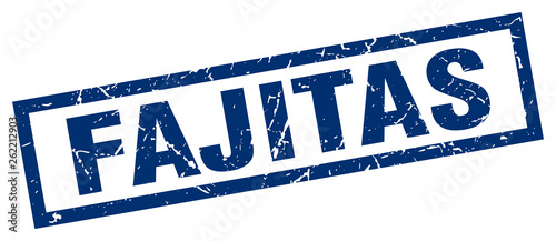 square grunge blue fajitas stamp