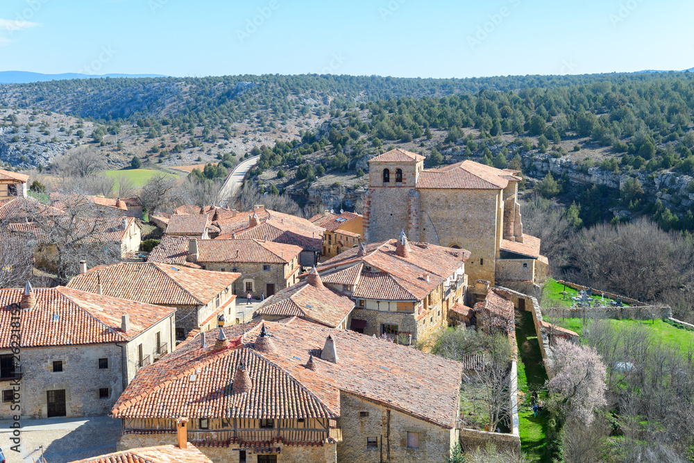 medieval village of calatañazor at soria province, Spain