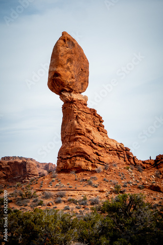 Balancing rock at Arches National Park in Utah - travel photography
