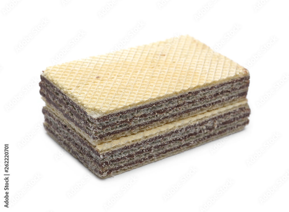 Chocolate wafers isolated on white background Chocolate wafers isolated on white background