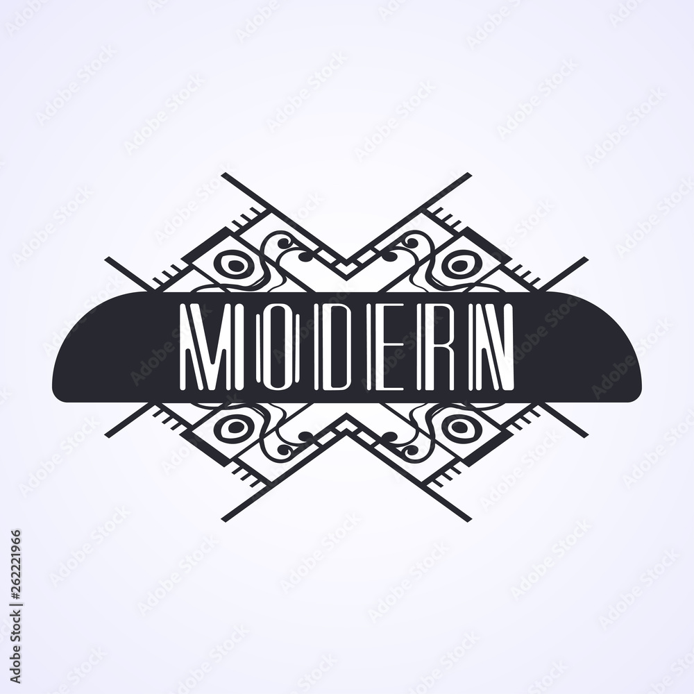 modern art deco logos