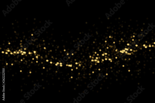 Gold particles abstract background