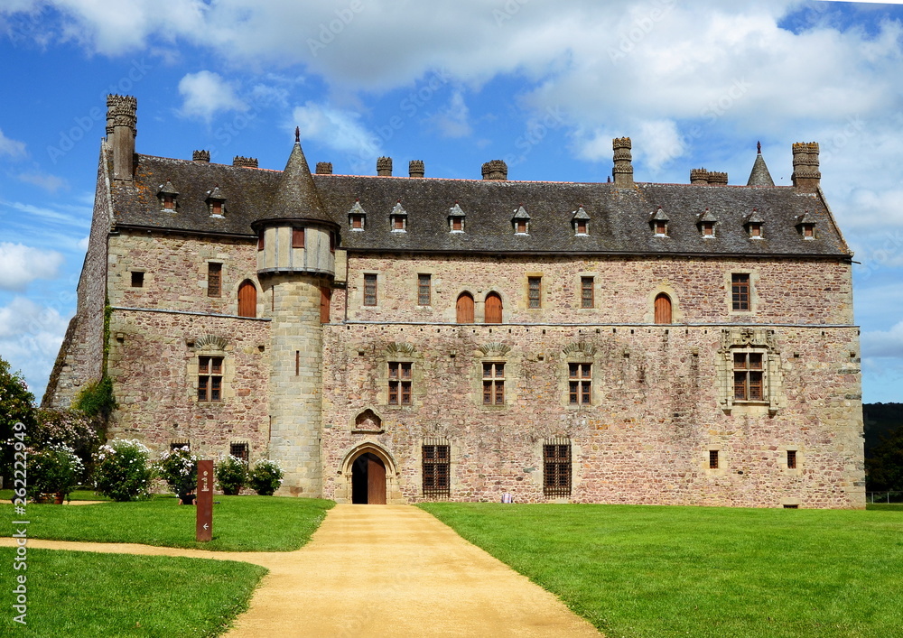 One of Brittany castles La Roche Jagu, France
