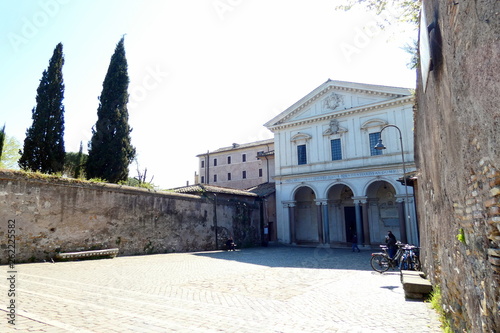   basilica di san sebastiano fuori le mura,roma,italia.