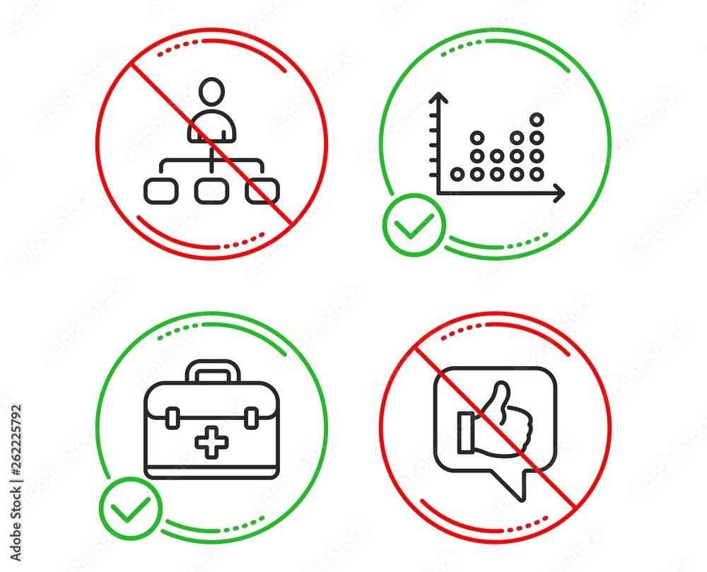 Do or Stop. Management, Dot plot and First aid icons simple set. Like sign. Agent, Presentation graph, Medicine case. Thumbs up. Business set. Line management do icon. Prohibited ban stop. Good or bad Do or Stop. Management, Dot plot and First aid icons simple set. Like sign. Agent, Presentation graph, Medicine case. Thumbs up. Business set. Line management do icon. Prohibited ban stop. Good or bad