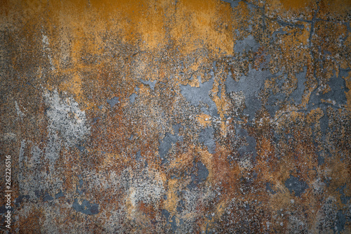 Old and weathered colorful wall background