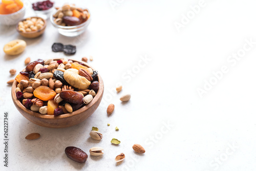 Tablou pe pânză Mixed nuts and dried fruits