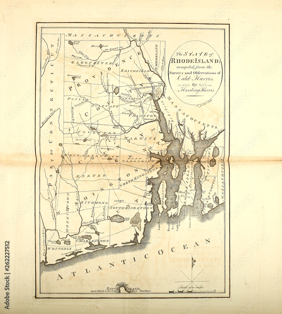 Fototapeta premium Old map