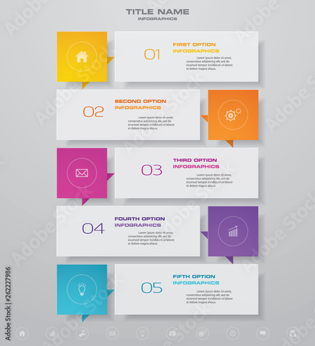 Design clean number banners template. Vector. EPS 10.