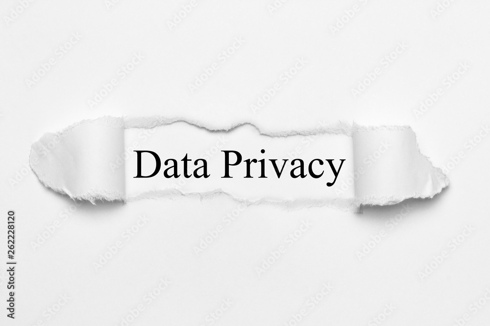 Data Privacy on white torn paper Data Privacy on white torn paper