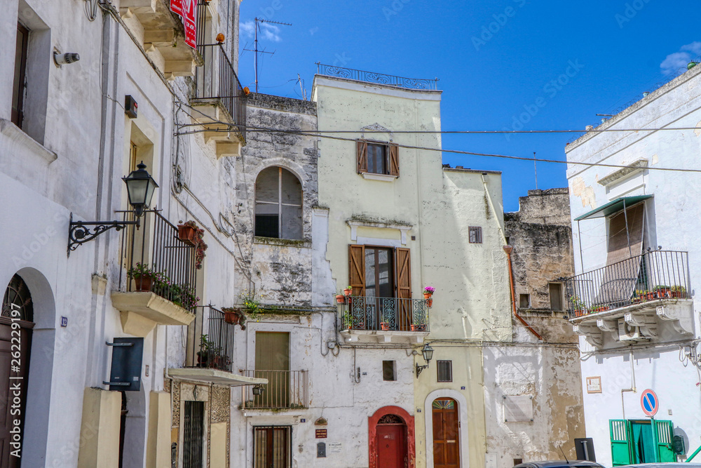 The historic center of the city of Grottaglie, Puglia, Italy