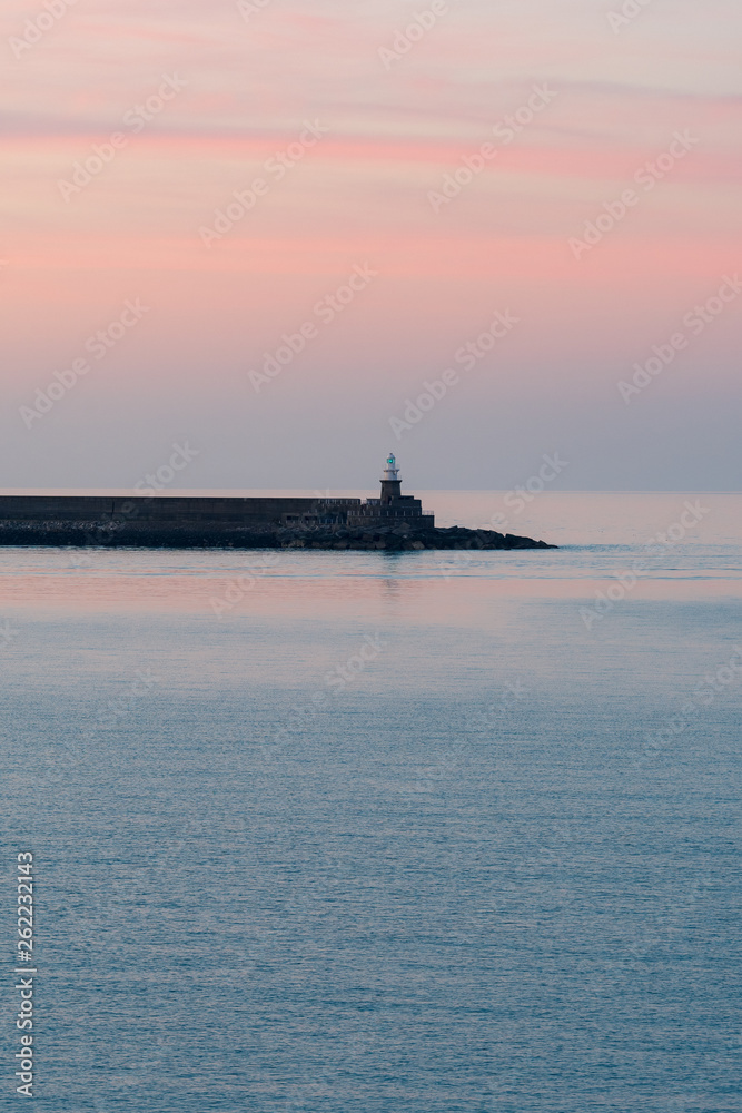 Harbour Lighthouse Sunset, Pembrokeshire, Wales