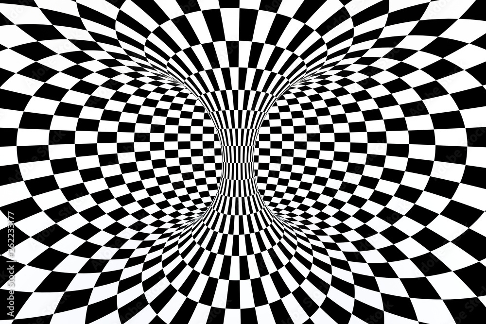 Naklejka premium black and white stripe, Repeating lines, 3d rendering