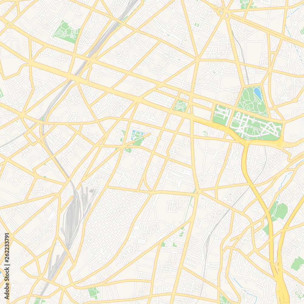 Montrouge, France printable map