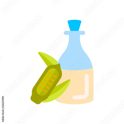 Sesame Oil Illustration