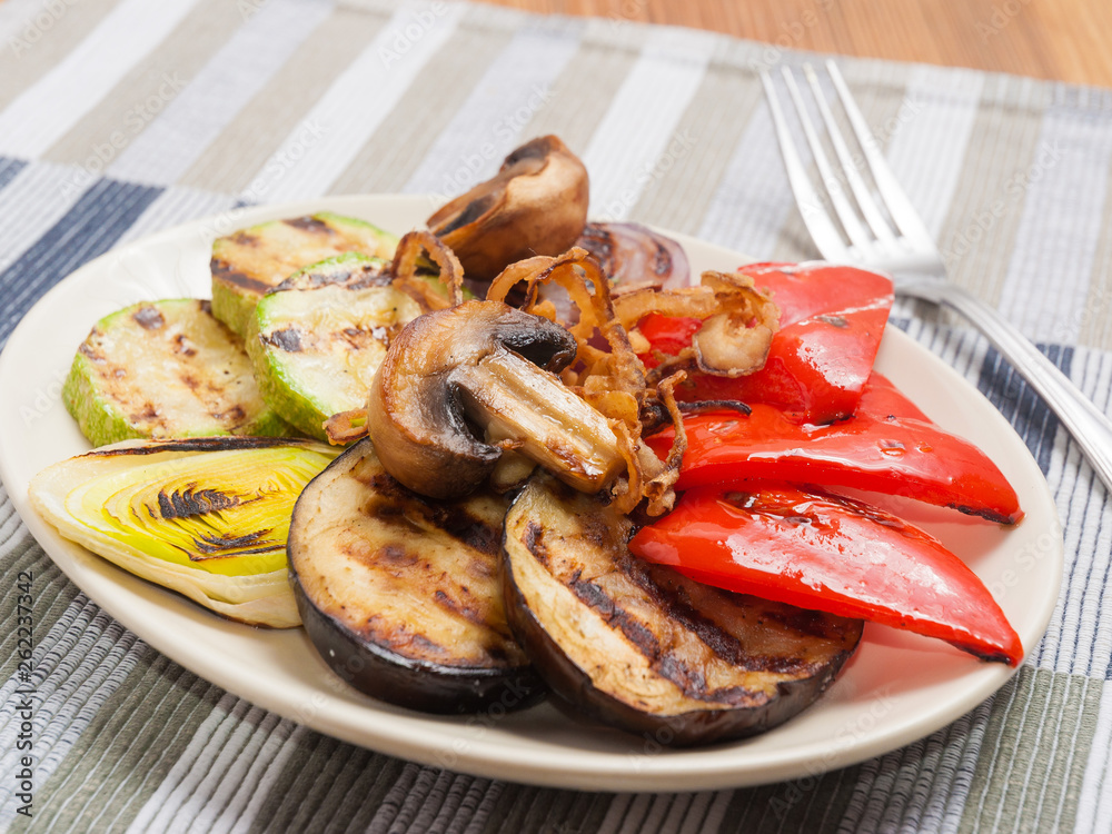 grilled vegetables. healthy diet. losing weight grilled vegetables. healthy diet. losing weight