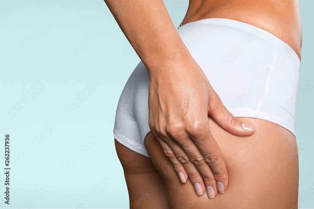 Close-up beautiful slim female body Close-up beautiful slim female body