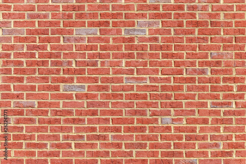 Photo of red brick patterns designed by construction workers and contractors.