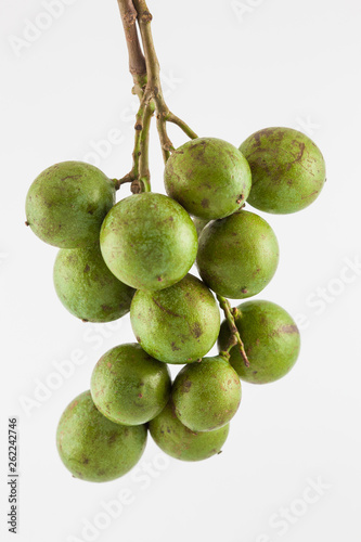 Delicious exotic tropical fruit called Melicoccus bijugatus photo