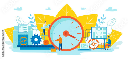 Intermediate Targets Vector Illustration Cartoon.