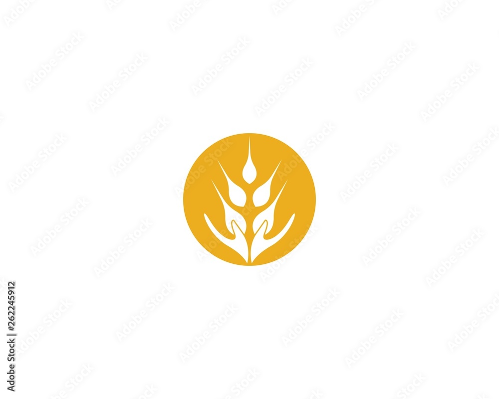 Wheat vector icon illustration Wheat vector icon illustration
