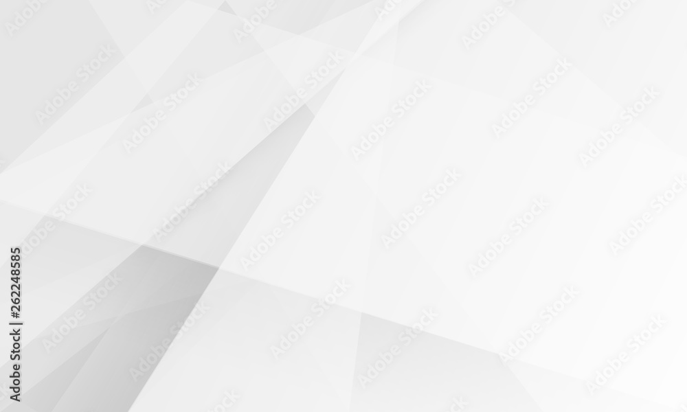 white light & grey background. Space design concept. Decorative web layout or poster, banner.
