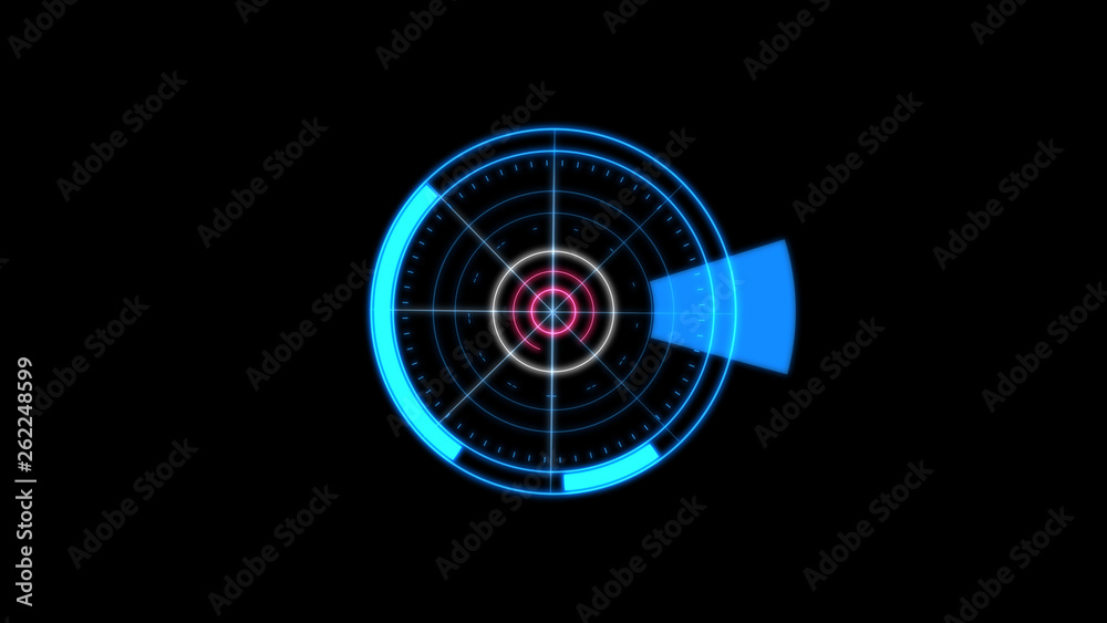 HUD circle interfaces with 3 glowing colors. HUD rotate circle in white green and blue color for communication and technology concept. HUD circle interfaces with 3 glowing colors. HUD rotate circle in white green and blue color for communication and technology concept.