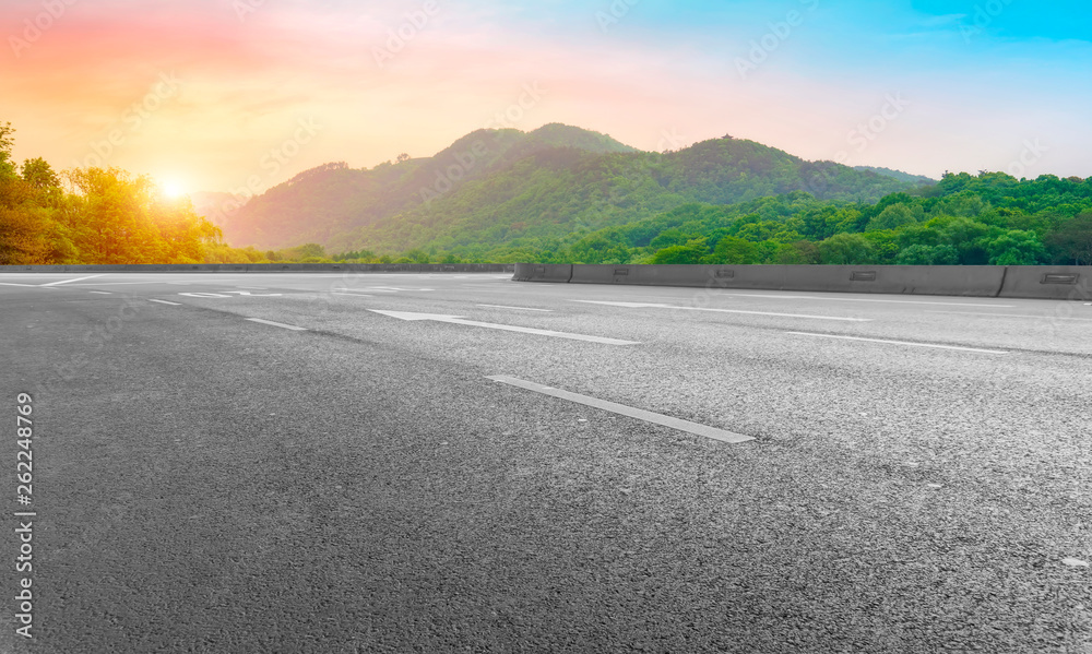 Fototapeta premium Road and Natural Landscape Landscape