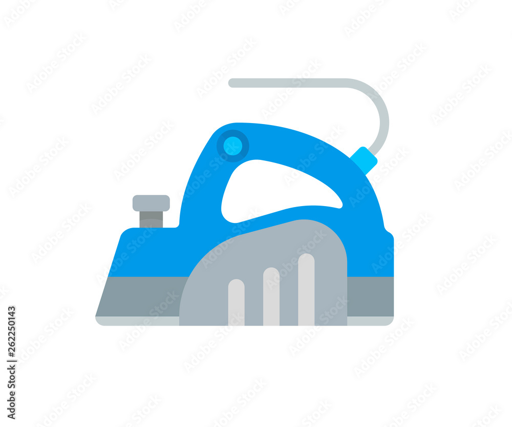 Flat Illustration of a Grinding Machine Flat Illustration of a Grinding Machine