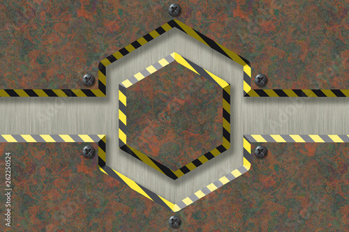 Abstract Metal textured Ind...