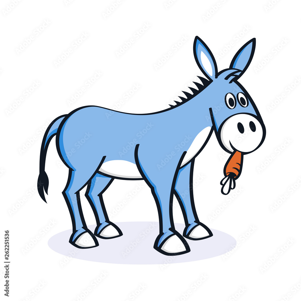 Fototapeta premium Donkey Logo Icon