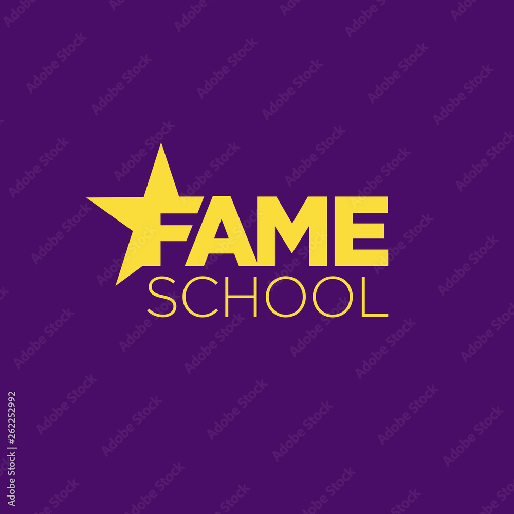 Fame School Vector Logo Template
