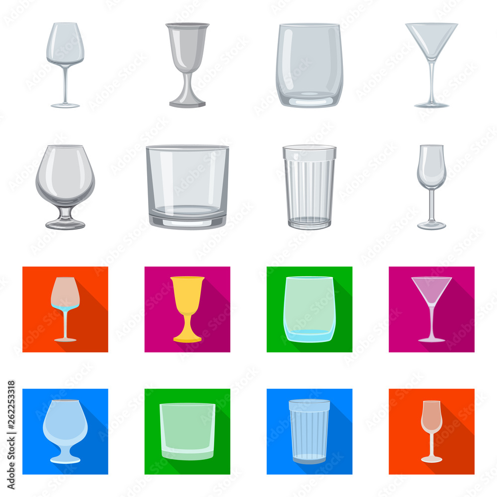 Isolated object of form and celebration symbol. Collection of form and volume vector icon for stock.