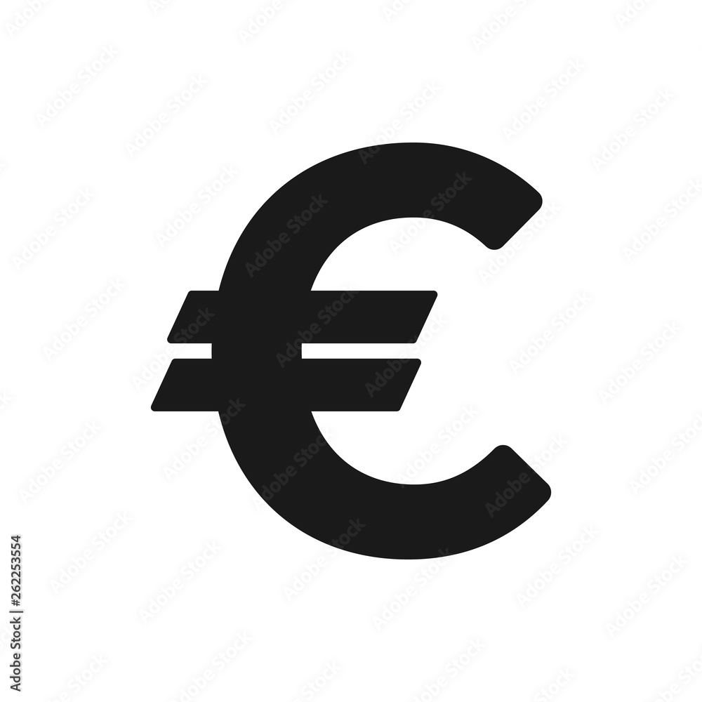 Euro vector icon. Money symbolizes euro currency. Euro currency in bold style for webiste, app, and UI design Euro vector icon. Money symbolizes euro currency. Euro currency in bold style for webiste, app, and UI design