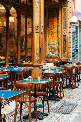 PARIS, FRANCE - APRIL 7, 2019: Restaurants in Paris city, France. © ilolab