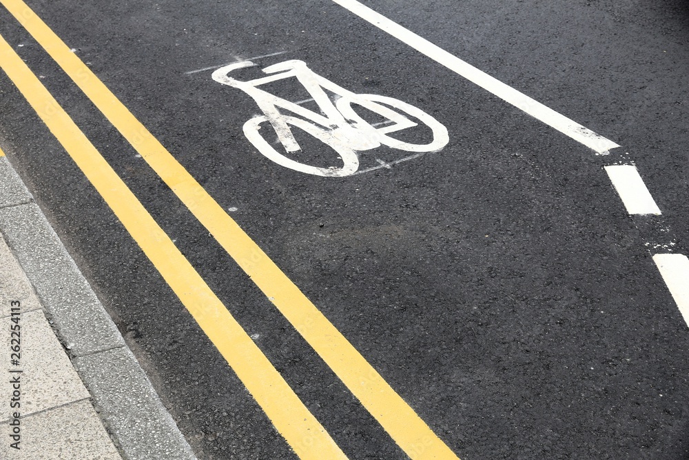 Fototapeta premium England bicycle lane