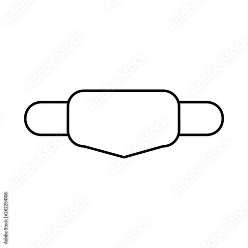Dentist mask linear icon