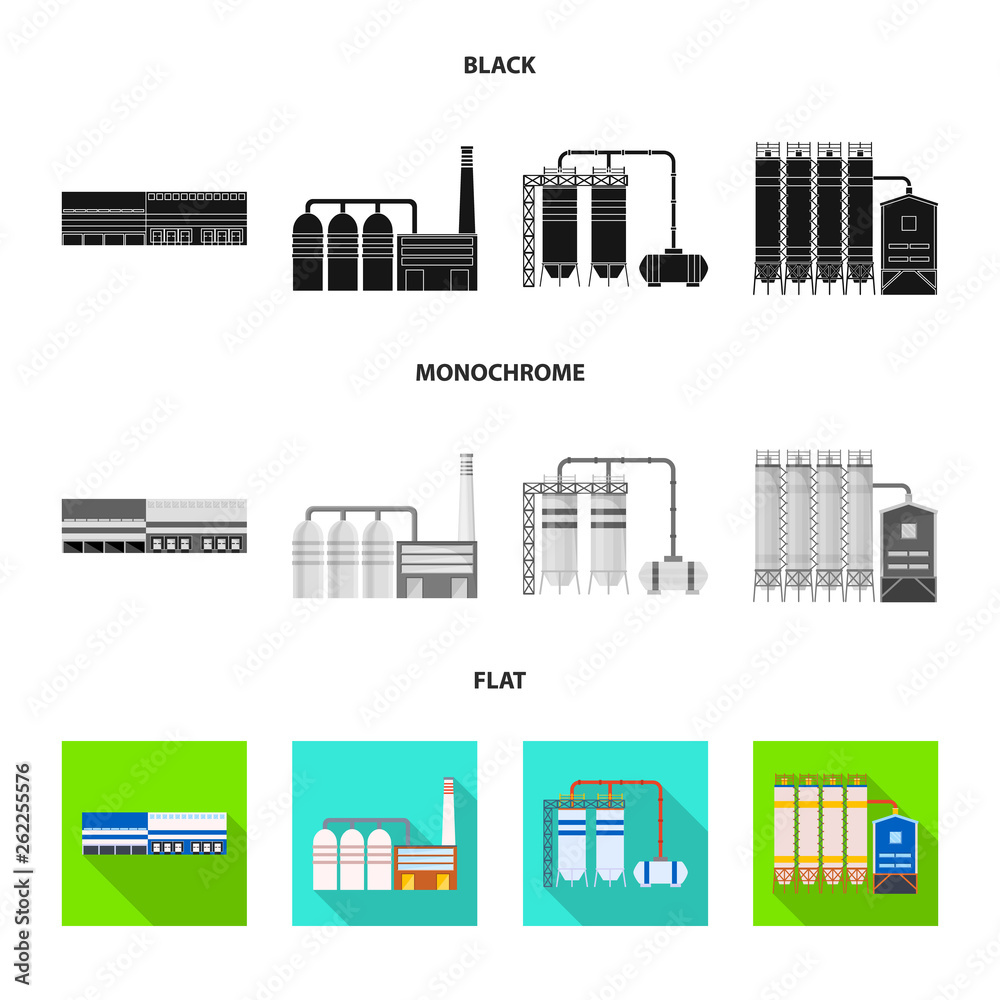 Isolated object of production and structure logo. Set of production and technology vector icon for stock. Isolated object of production and structure logo. Set of production and technology vector icon for stock.