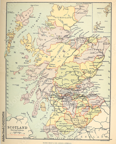 Old map. Scotland