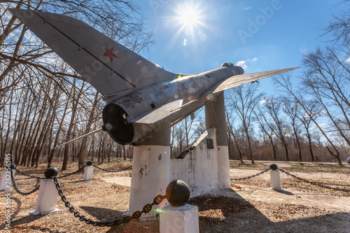 Monument to Sukhoi Su-9 aircraft photo