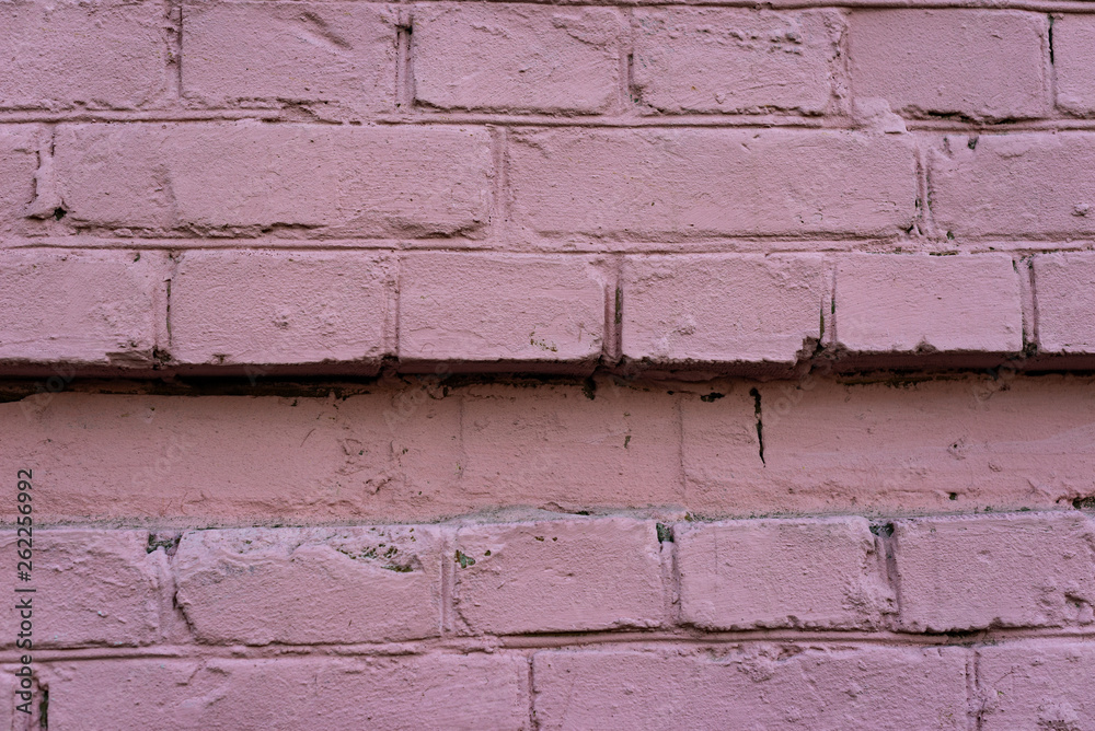 Old brick wall with cracks and scratches , background, texture Old brick wall with cracks and scratches , background, texture