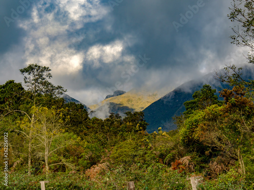 Wallpaper Mural An overcasted landscape of the Andean moutains of central Colombia illuminated by the sunset light. Torontodigital.ca