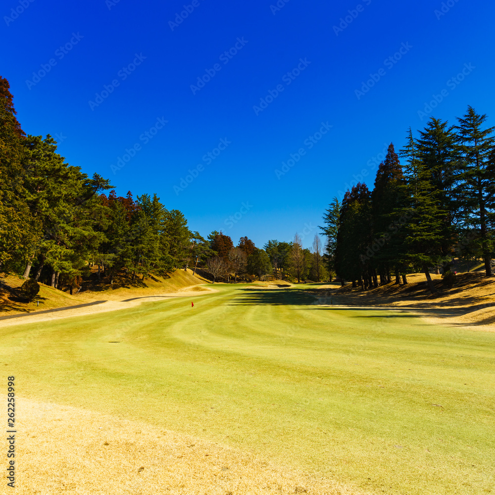 landscape of japanese golf course in chiba