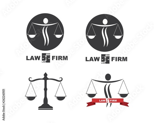 lawyer logo vector template design
