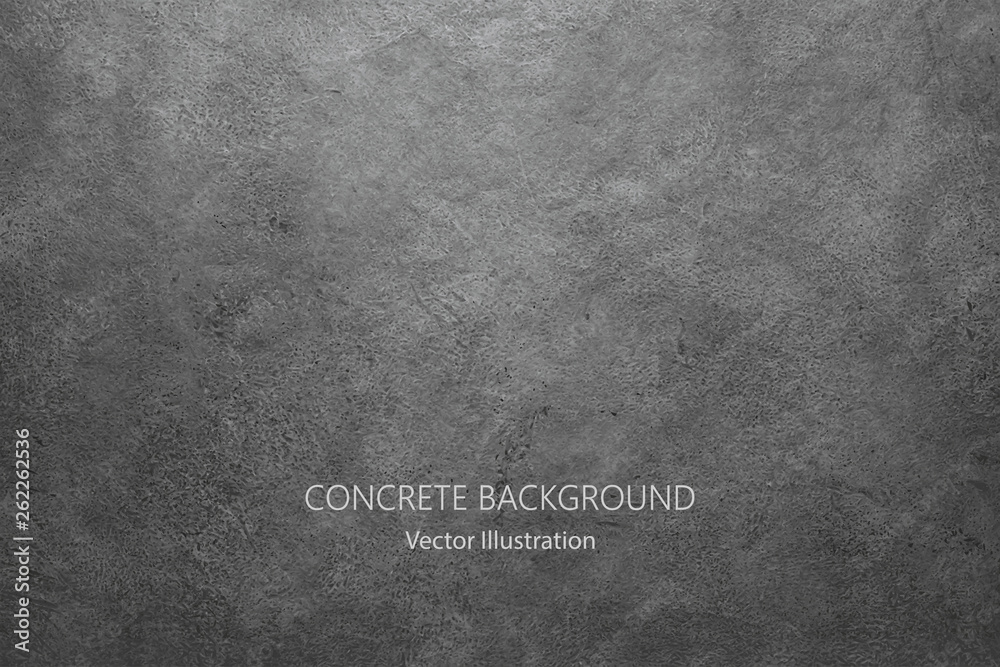 Vector gray concrete texture. Stone wall background. - obrazy, fototapety, plakaty 