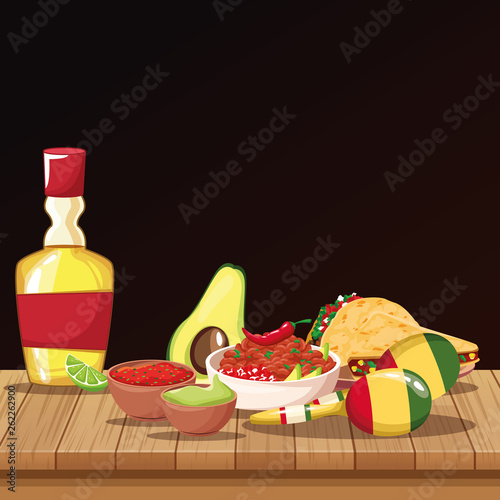 Mexican food cartoons