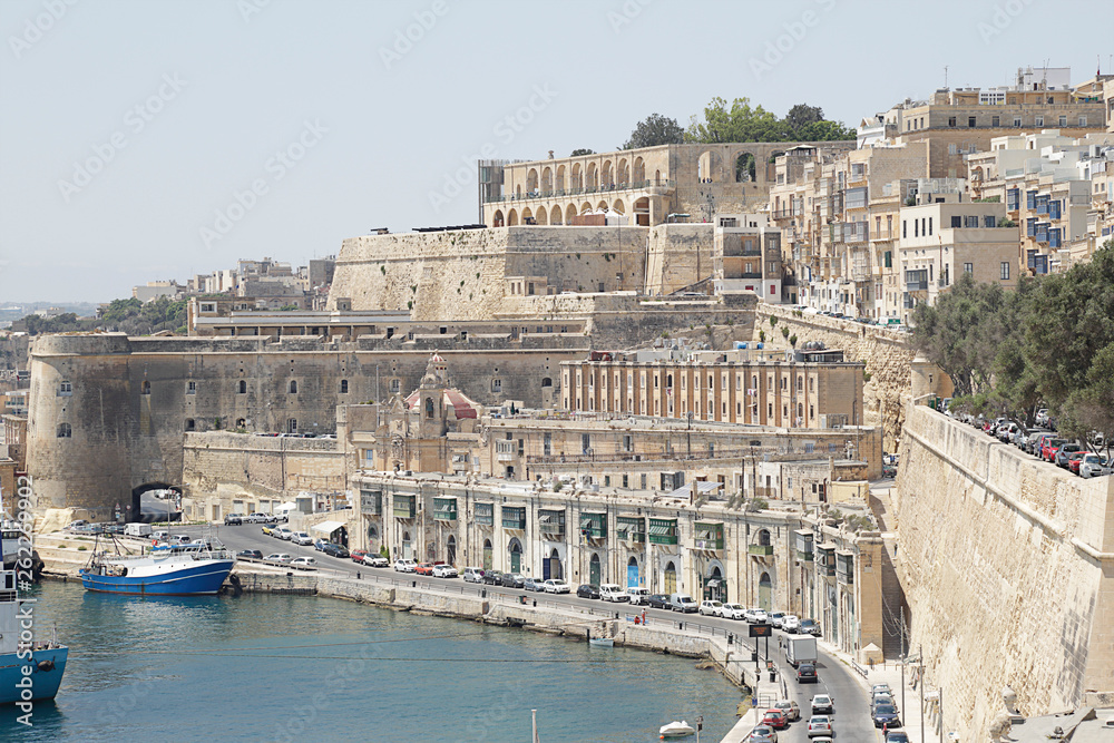Panoramic view of the city of Valletta, Malta